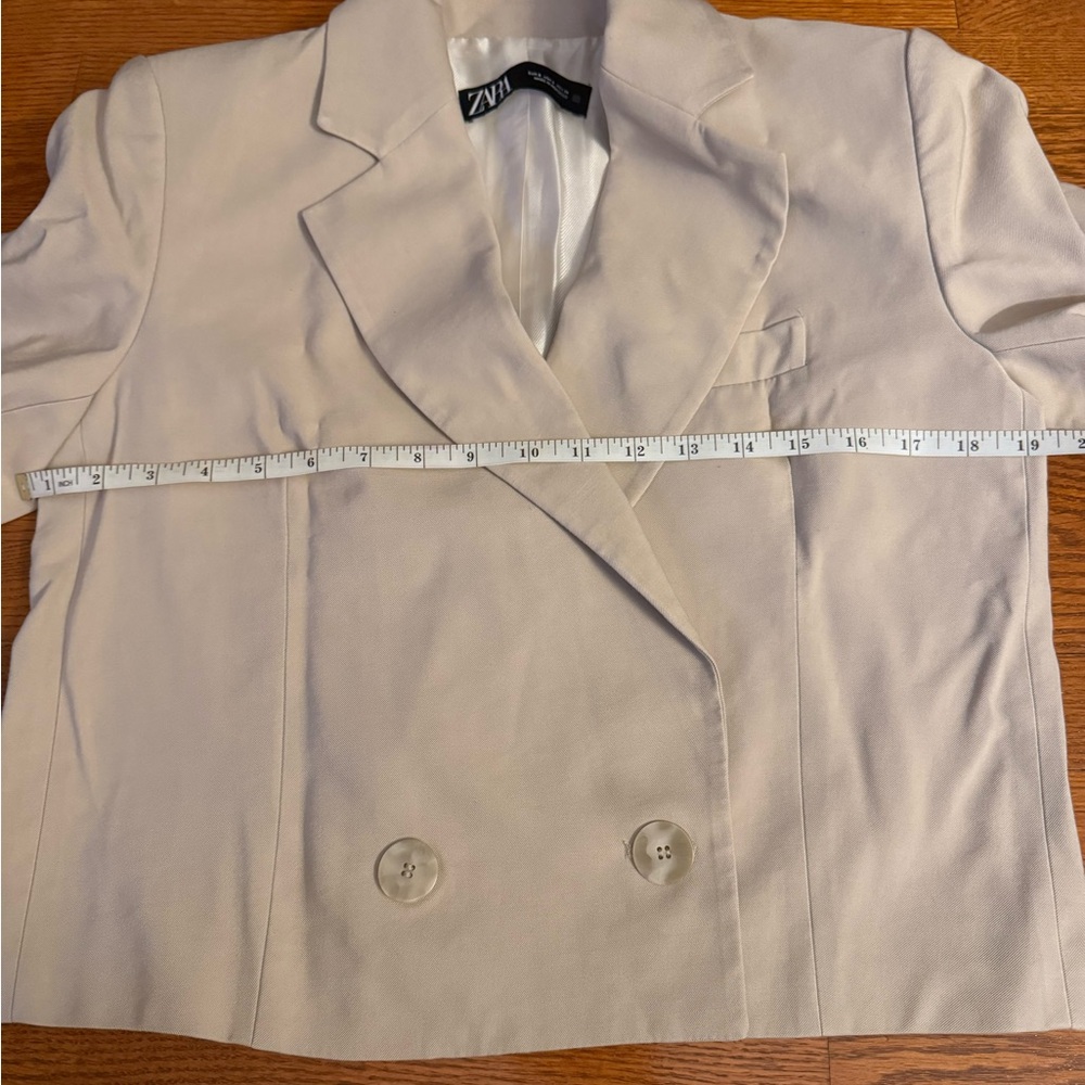 Zara Women's Cream Blazer -new without tag - Picture 6 of 10